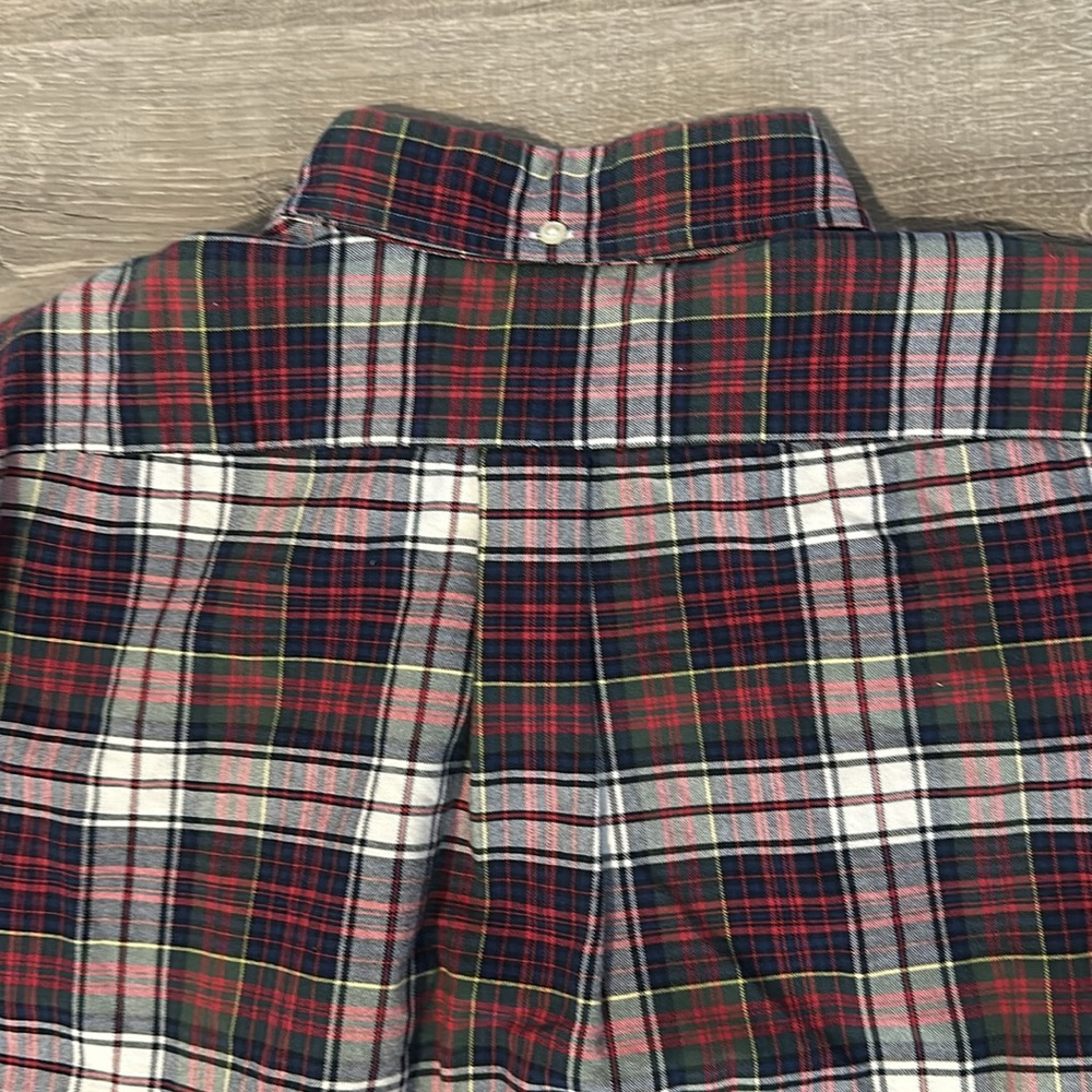 Ralph Lauren Men's Checkered Plaid Button Down Long Sleeve Cotton Shirt Large - Picture 9 of 10